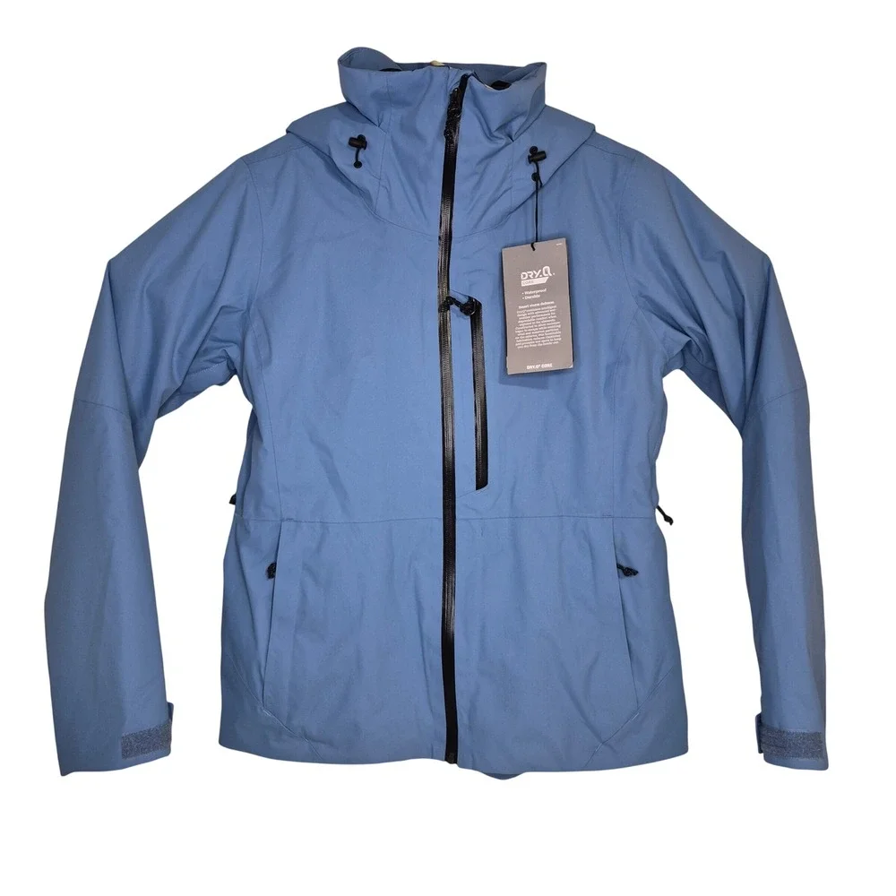 Mountain Hardwear Firefall Insulated Parka Womens S Blue Dry.Q Waterproof Jacket